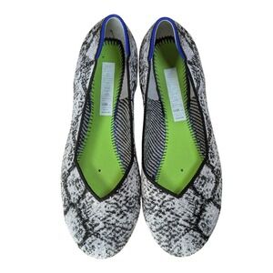 Rothy's The Flat The Python Pointed Toe Knit Shoes Ballet Flats Comfort Women 11